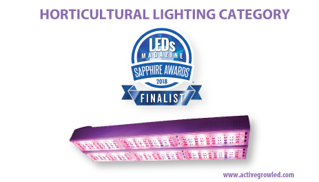 Active Grow SG300 Horticulture Luminaire selected as finalist for the LEDs Magazine 2018 Sapphire Awards