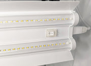 Active grow integrated dual t8 led grow light easy on off switch sun white.