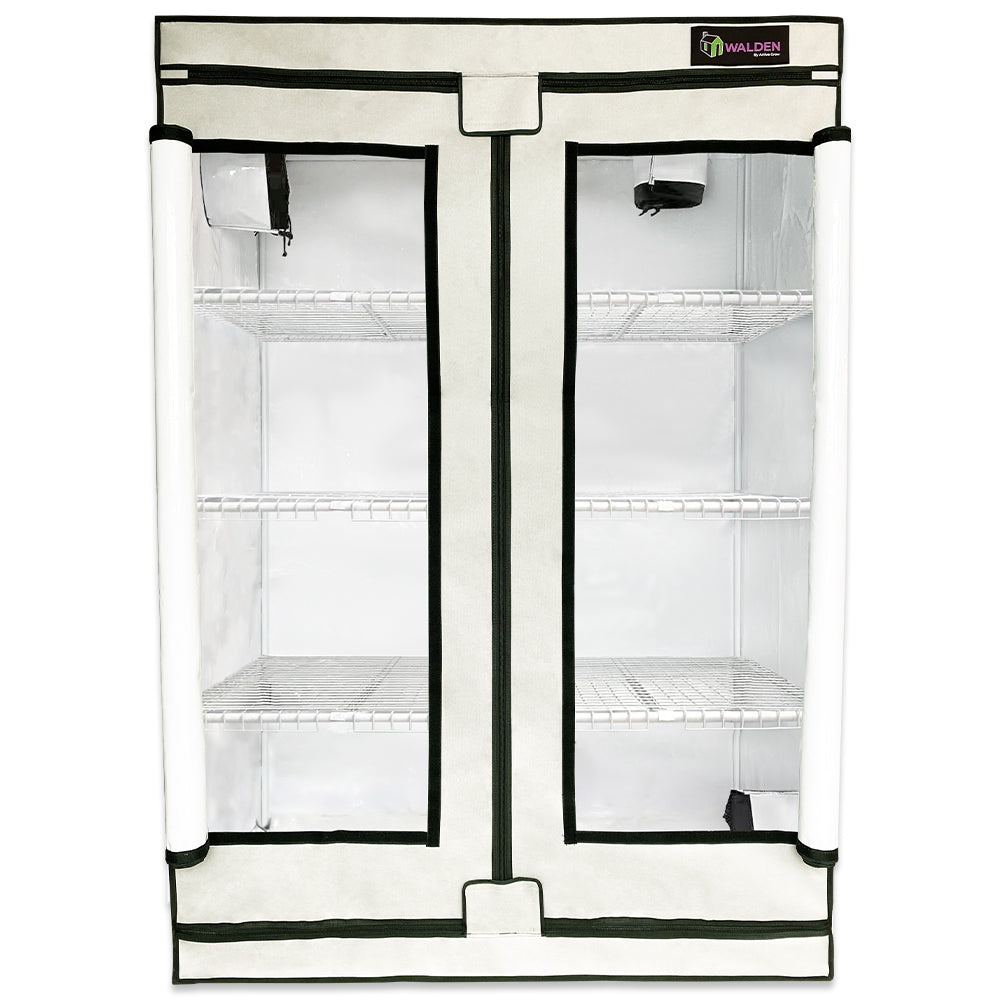 House Plants 3-Tier Walden White LED Grow Tent Kit