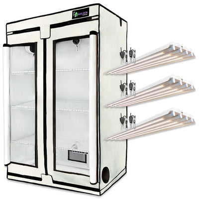 Flowers & Fruits 3-Tier Walden White LED Grow Tent Kit