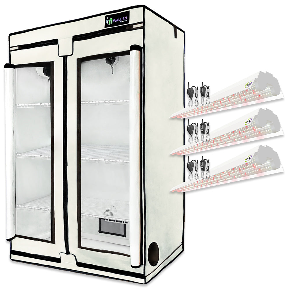 Grow-It-All 3-Tier Walden White LED Grow Tent Kit